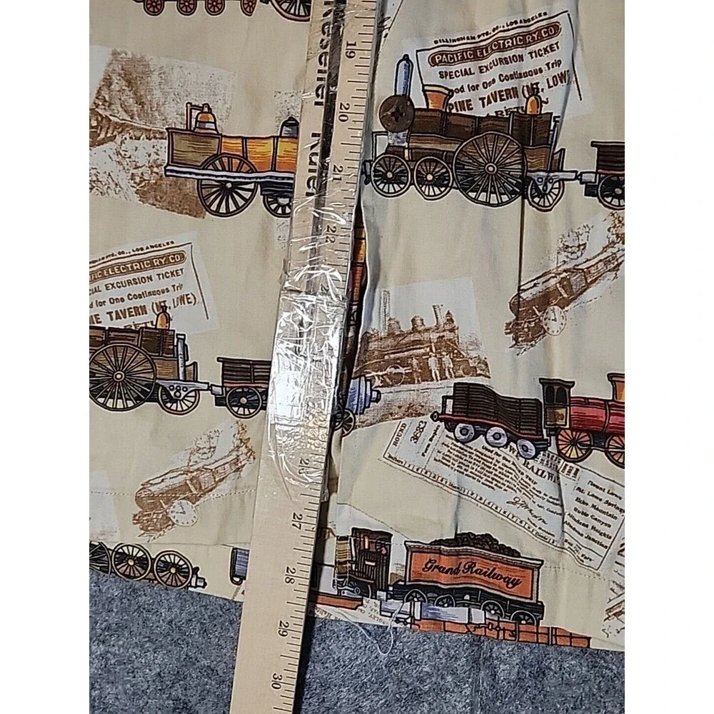 DAVID CAREY Shirt Mens Large California‎ Train Railway Sunset Limited Special - Picture 11 of 13